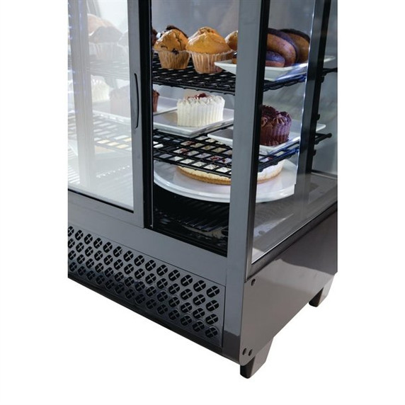 Polar CC611-A C-Series Countertop Food Display Fridge 100Ltr Black Polar CC611-A C-Series Countertop Food Display Fridge 100Ltr Black