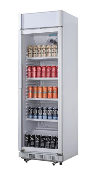 Polar CC064-A C-Series Upright Display Cooler with Light Box 346Ltr