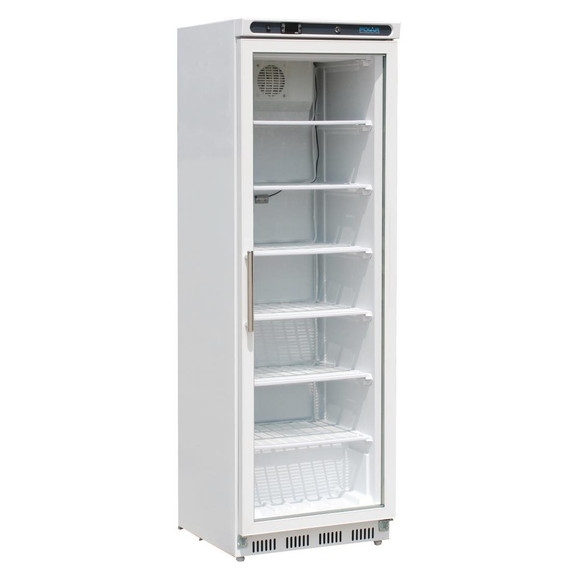 Polar CB921-A C-Series Commercial 365L Single Glass Door Display Freezer (White)