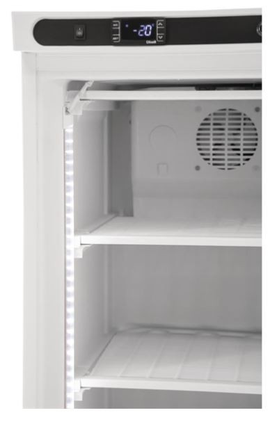 Polar CB921-A C-Series Commercial 365L Single Glass Door Display Freezer (White)