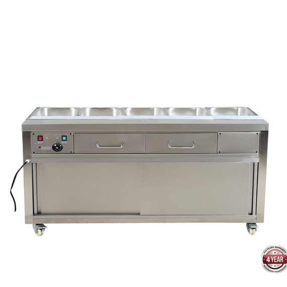 Heated Bain Marie Food Display without Glass Top - PG180FE-B