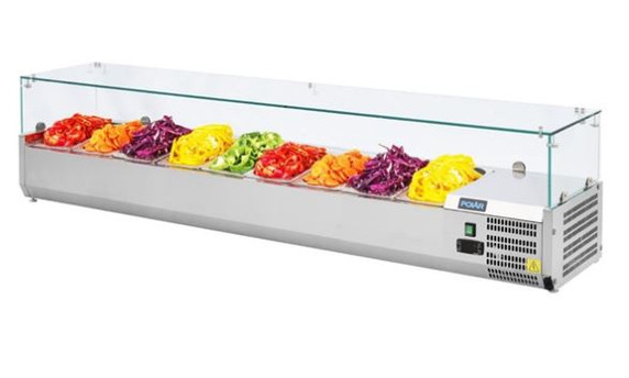 Polar GD878-A G-Series Countertop Prep Fridge 9x 1/3GN