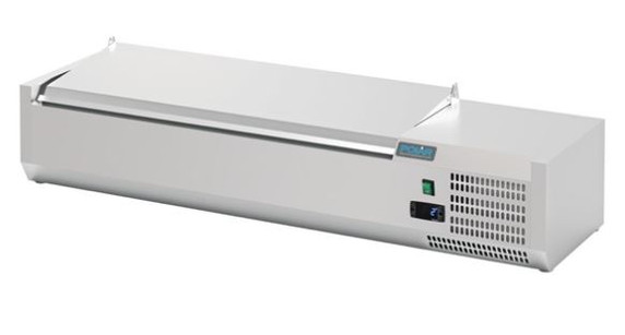 Polar FA854-A G-Series Countertop Prep Fridge with Lid 5x 1/4GN