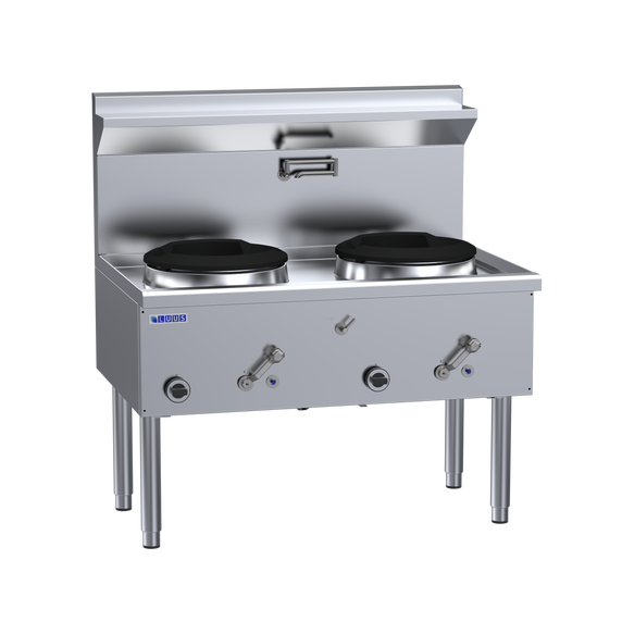 LUUS WZ-2C Compact Waterless Wok - 2 Chimney Burners LUUS WZ-2C Compact Waterless Wok - 2 Chimney Burners