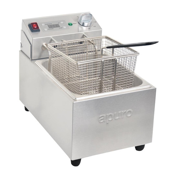 Apuro FS498-A Single Tank Fryer 5 Ltr 2.2kW Apuro FS498-A Single Tank Fryer 5 Ltr 2.2kW