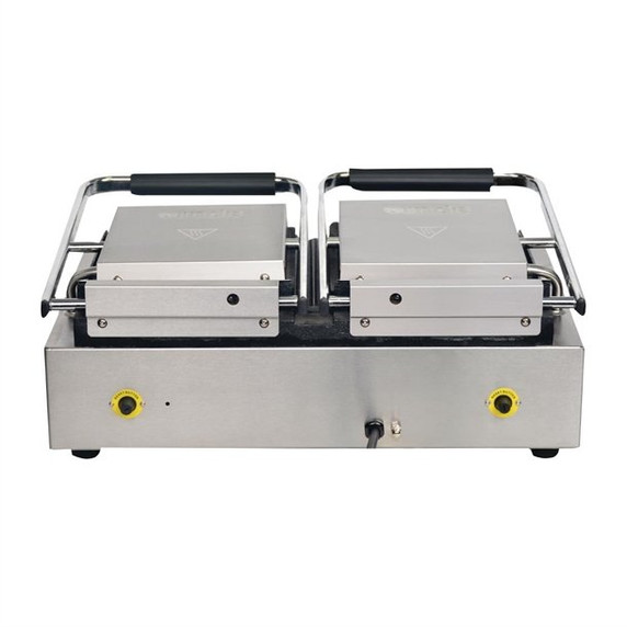 FC385-A Apuro Double Contact Grill Ribbed Top Plates with Timer