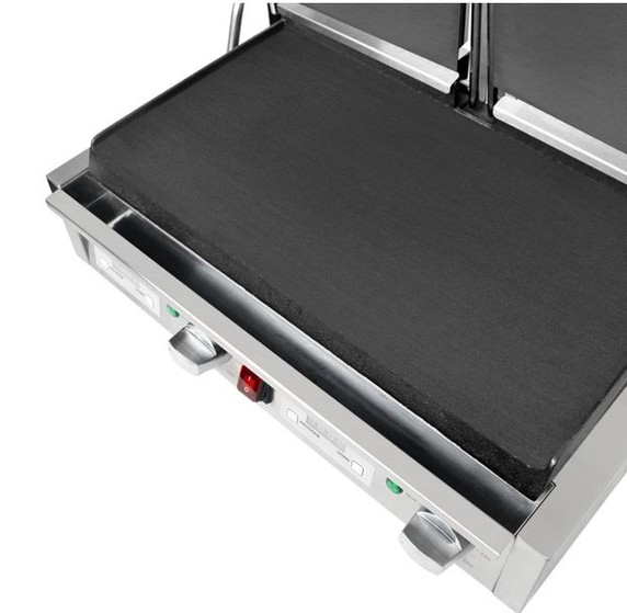 Apuro FC384-A Double Contact Grill Flat Plates with Timer