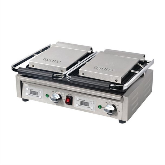 FC383-A Apuro Double Contact Grill Ribbed Plates with Timer FC383-A Apuro Double Contact Grill Ribbed Plates with Timer
