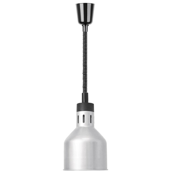 DR758-A Apuro Retractable Heat Lamp Shade Silver Finish