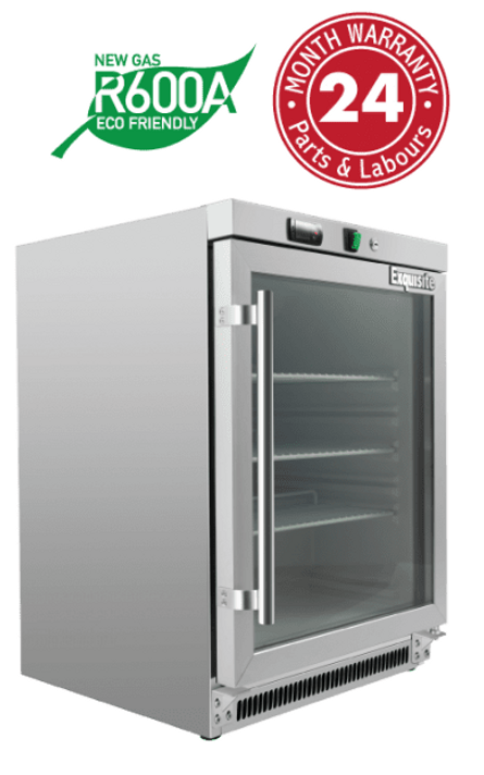 Exquisite MC210G One Glass Door Underbench Storage Refrigerator Exquisite MC210G One Glass Door Underbench Storage Refrigerator
