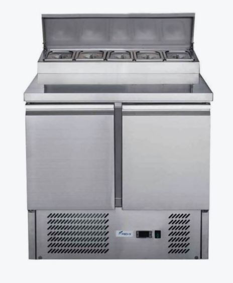 FED-X Two Door Salad Prep Fridge