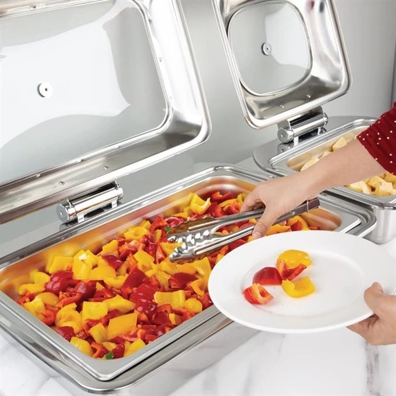 Olympia FT037 1/1 GN Induction Chafing Dish | Soft-Close 304 S/S