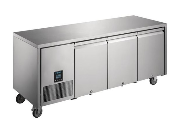 UA008-A Polar U-Series Premium Triple Door Counter Freezer 420Ltr