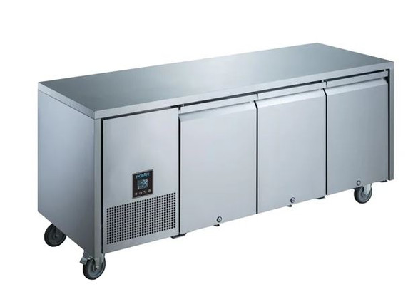 Polar UA007-A U-Series Premium Triple Door Counter Fridge 420Ltr