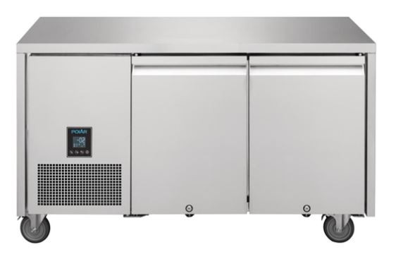 Polar UA005-A U-Series Premium Double Door Counter Fridge 267 Ltr