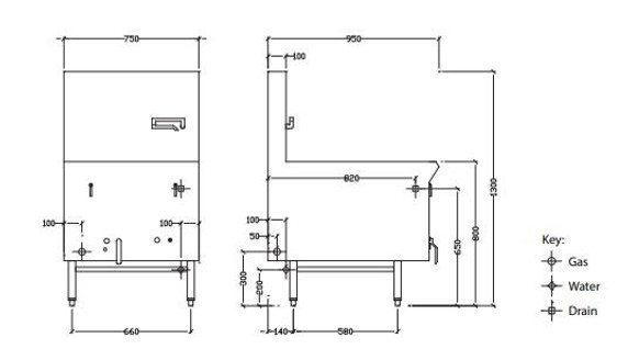 LUUS YC-1 Yum Cha Steamer - 1 Mongolian Burner LUUS YC-1 Yum Cha Steamer - 1 Mongolian Burner