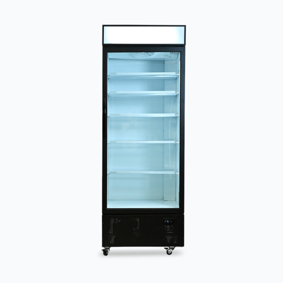 Bromic Upright Display Fridge - 659L - 1 Door - Flat Glass - Lightbox