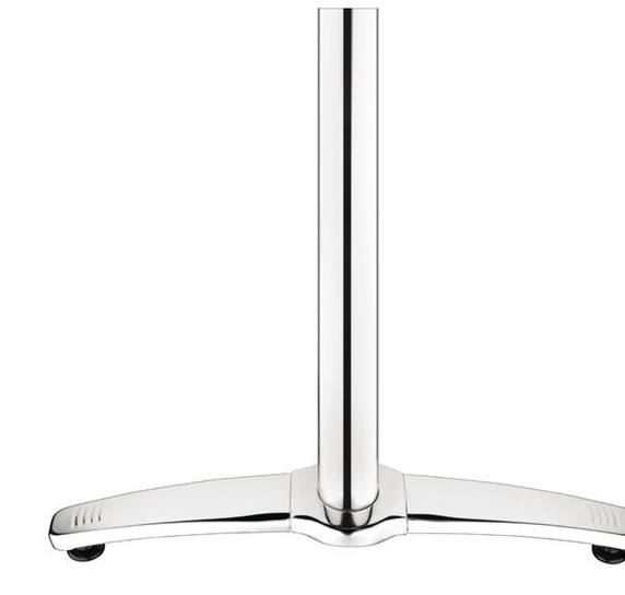 Bolero GH985 Aluminium Twin Leg Table Base (Pack of 2)