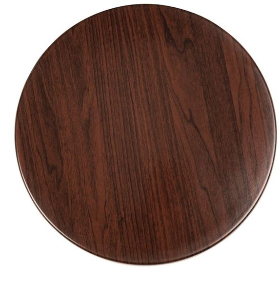 Bolero GG643 Round Table Top Dark Brown 600mm