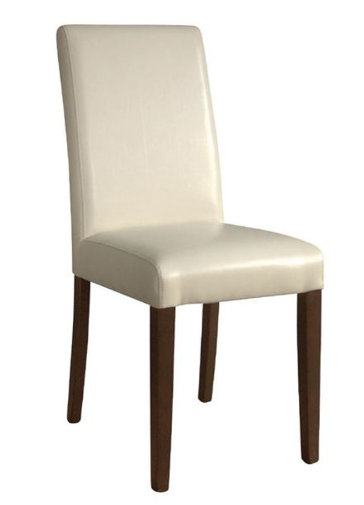 Bolero GH444 Faux Leather Dining Chairs Cream (Pack of 2)