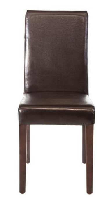 Bolero GF955 Faux Leather Dining Chairs Brown (Pack of 2)