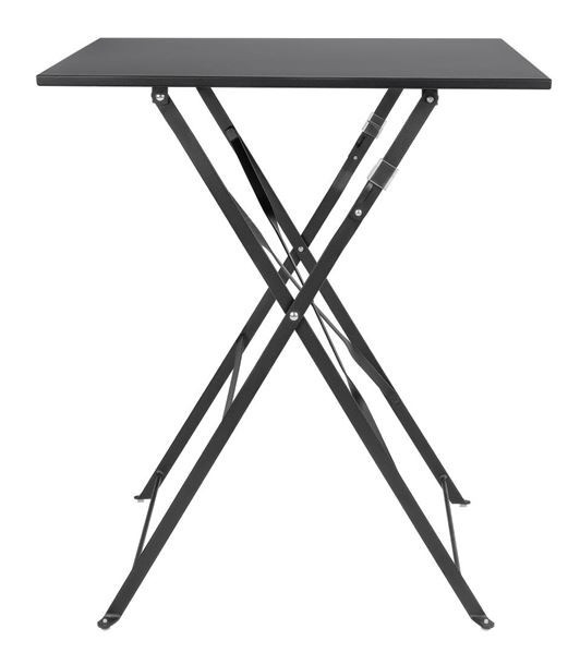 Bolero GK989 Black Square Pavement Style Steel Table