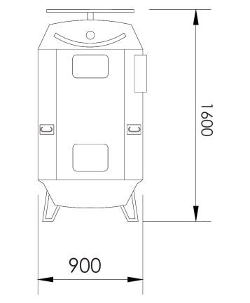 DO-900-DOOR Duck Oven Front Load Oxford Series