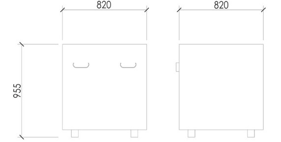 TAN820IND Tandoor Square Small Tandoori Oven