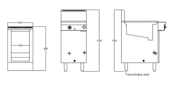 Goldstein FRG1PL - Gas Single Pan Pasta Cooker