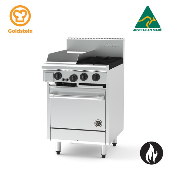 Goldstein PF12G220-X 2 Burner Gas Cooktop with 305mm Griddle and Oven Goldstein PF12G220-X 2 Burner Gas Cooktop with 305mm Griddle and Oven