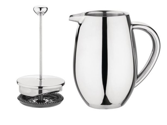 Olympia W837 Insulated Stainless Steel Coffee Plunger 6 Cup