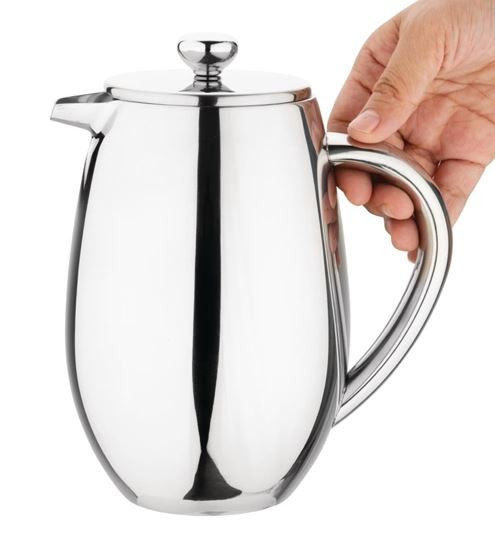 Olympia W837 Insulated Stainless Steel Coffee Plunger 6 Cup