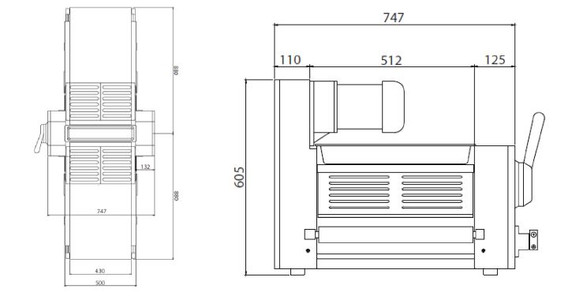 PS450BT 450mm Benchtop Pastry Sheeter Maestro Mix