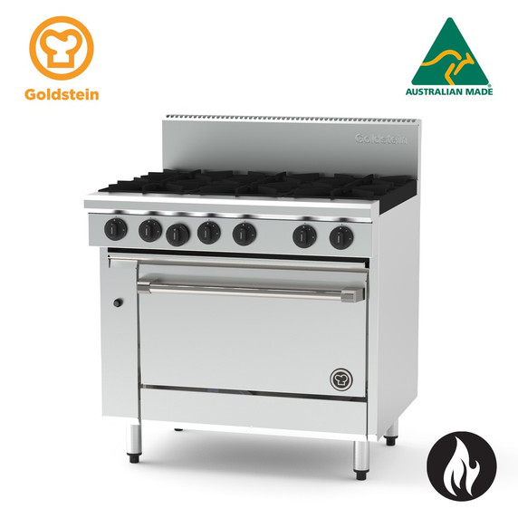 Goldstein PF628-X - 6 Burner Gas Cooktop with Oven Goldstein PF628-X - 6 Burner Gas Cooktop with Oven