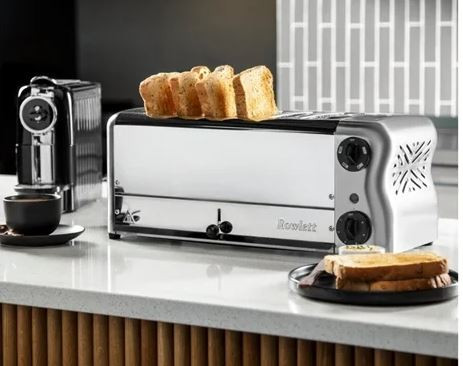 Rowlett Esprit CH185-A 6 Slot Toaster Chrome with Elements & Sandwich Cage