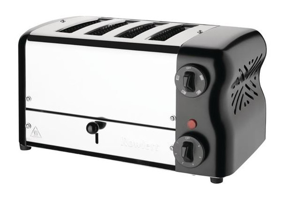 Rowlett Esprit CH183A 4-Slot Black Toaster with Cage