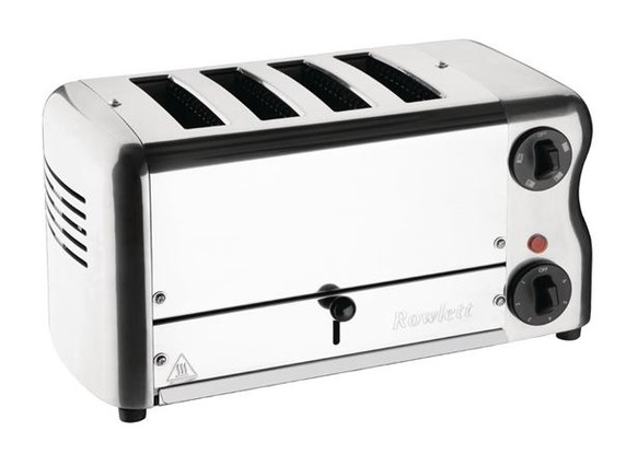 Rowlett Esprit CH181-A 4 Slot Toaster Chrome with Elements & Sandwich Cage
