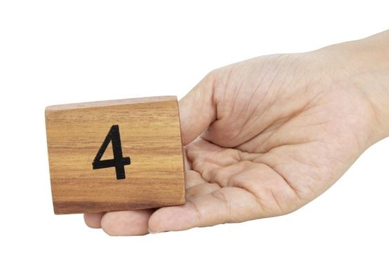 Olympia CL392 Acacia Table Number Signs Numbers 1-10