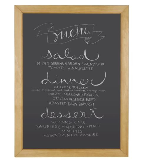 Olympia GG107 Wood Frame Chalkboard 600 x 800mm