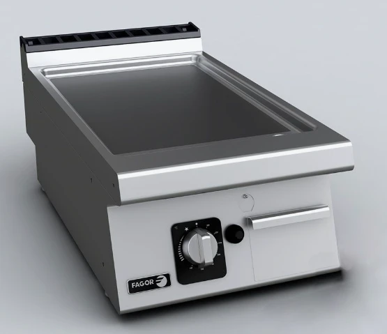 Fagor Kore 700 FT-G705CL Commercial Benchtop Chrome Gas Griddle / Fry-Top (400mm Wide)