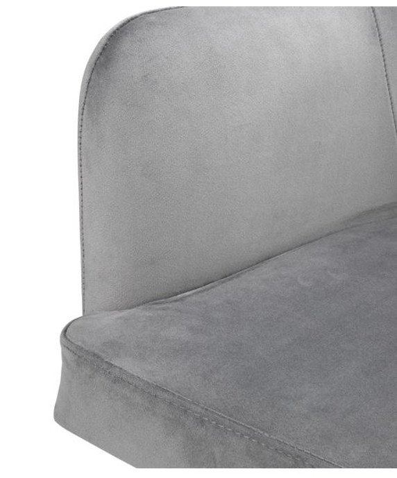 Bolero FX071 Lia Velvet Set of 2 Chairs - Grey