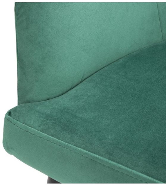 Bolero FX070 Lia Velvet Set of 2 Chairs - Dark Green