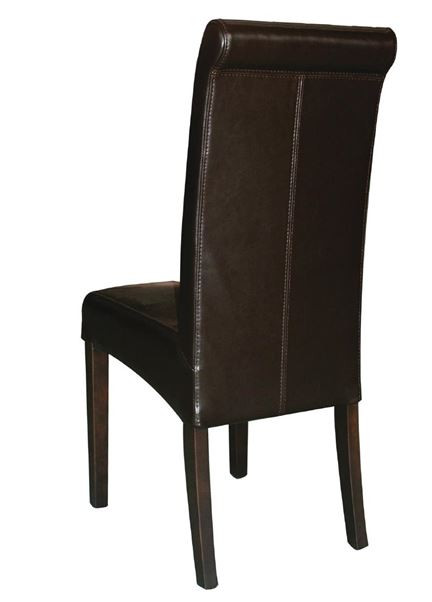 Bolero GF956 Curved Back Leather Chairs (Pack of 2