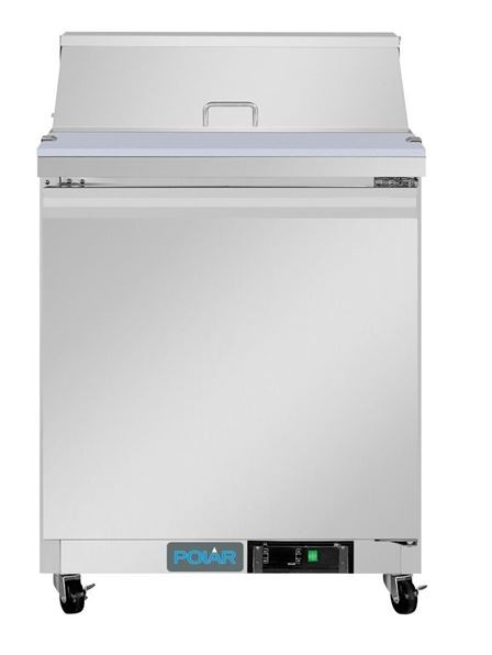 Polar U-Series Single Door Mega Top Prep Counter Fridge 154 Ltr