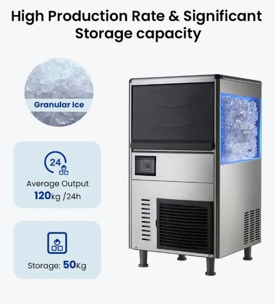 Blizzard SN-068F 60kg Commercial Granular Ice Machine | 20kg Bin 10A