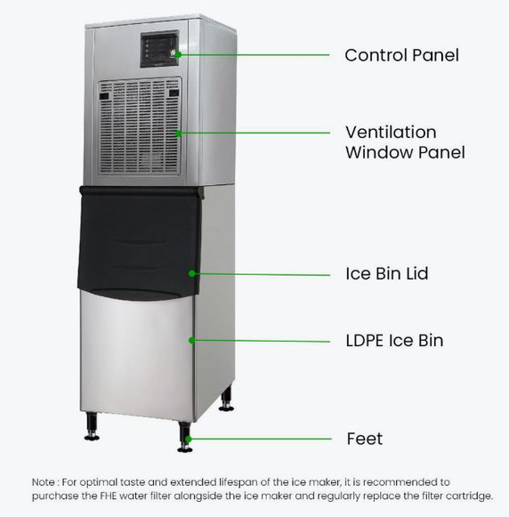 Blizzard SN-258N Commercial Ice Machine – 250kg Chewblet/Nugget Ice Maker