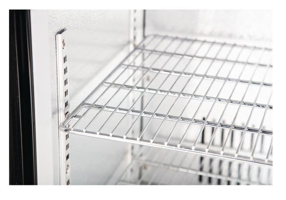 Polar GL017-A G-Series 900mm Triple Solid Door Back Bar Cooler in Black 330Ltr