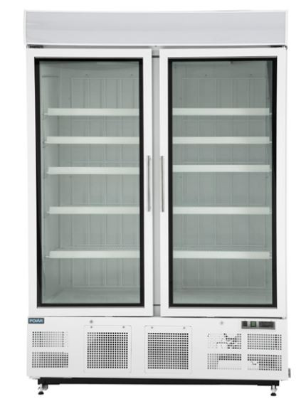 Polar GH507-A G-Series 2 Door Upright Display Freezer 920Ltr White