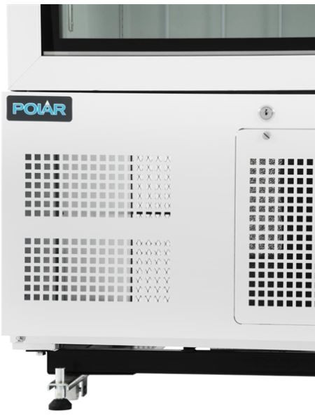 Polar GH507-A G-Series 2 Door Upright Display Freezer 920Ltr White