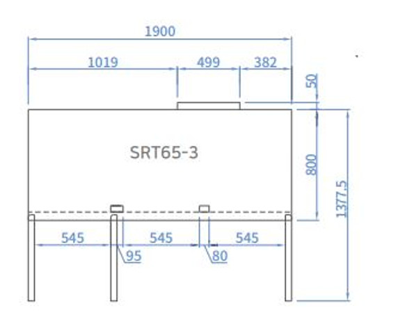 Skipio SRT65-3 Three Door Upright Storage Fridge 1876 Ltr